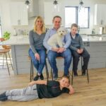 family, portrait, animal, kitchen, dog, pet, home, love, indoors